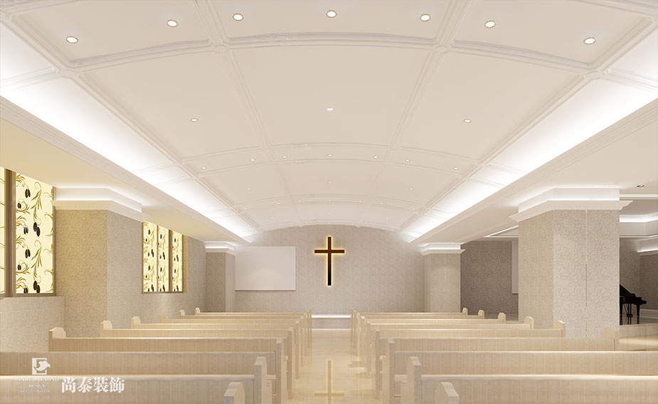 1430余平米基督教南山堂设计装修