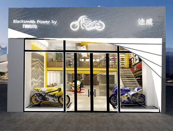 250平米摩托车4S店装修设计 | 途威