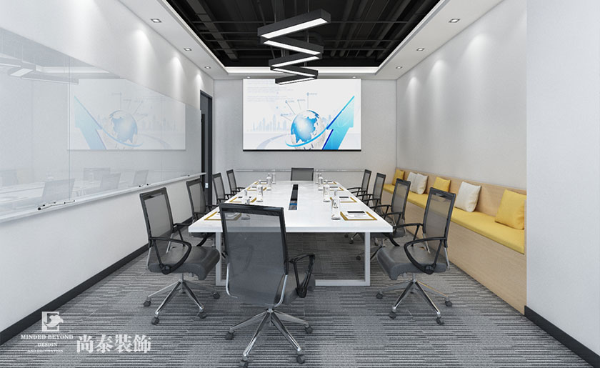 400平米科技信息公司办公室装修设计 | 智讯派科技