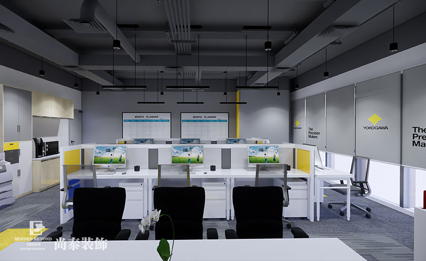 150平米测量技术公司办公室装修设计 | 横河测量技术