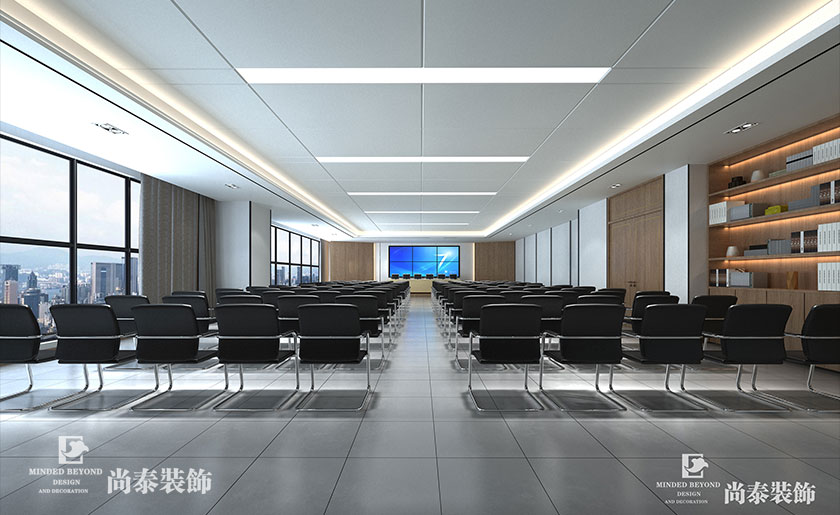1900㎡高科技公司办公展厅装修设计 | 九洲电器集团