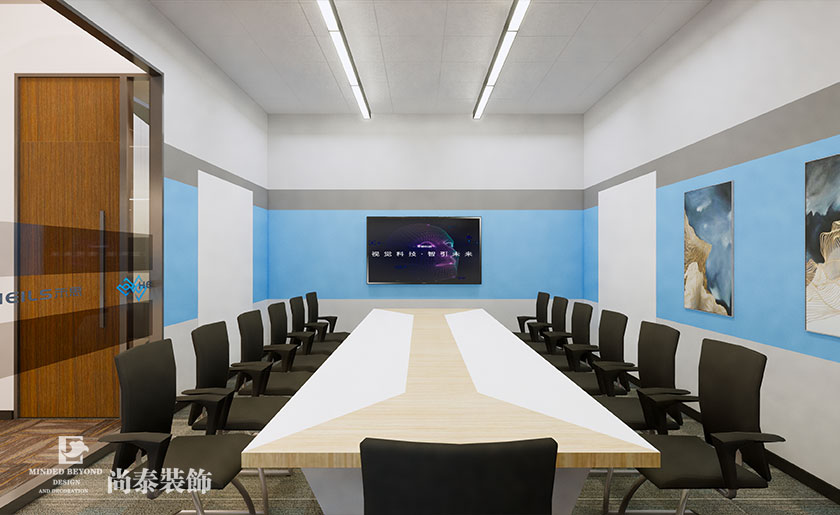 400平米人工智能科技公司办公室设计 | 禾思科技