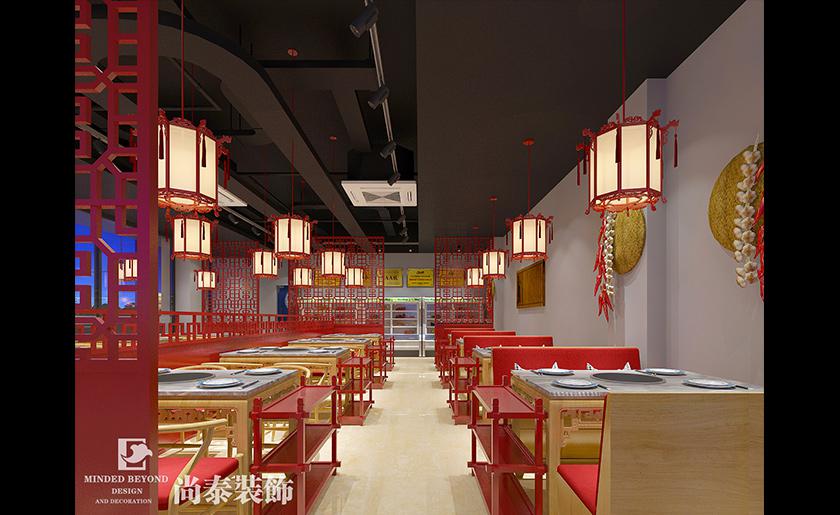 新中式风格餐饮装修设计图片