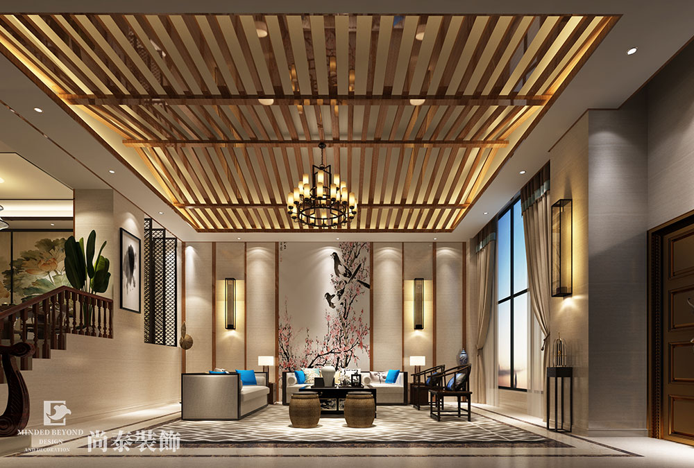 550平米新中式别墅家装设计效果图 | 紫鳞山花园