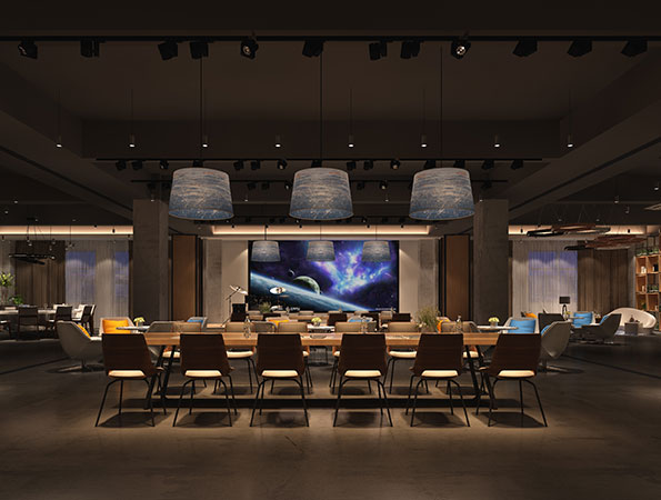 400平米食堂餐厅装修 | 金德鑫科技