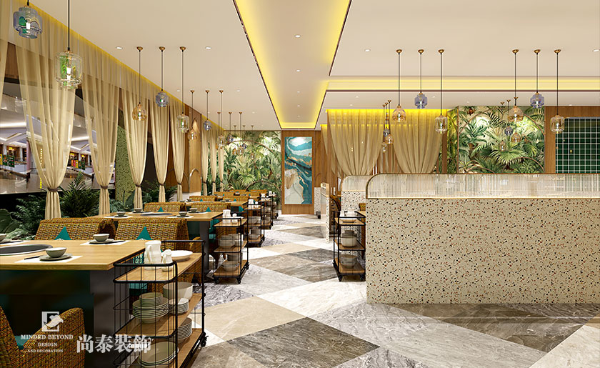 300平米深圳椰子鸡餐厅装修设计案例 | 润清园椰子鸡