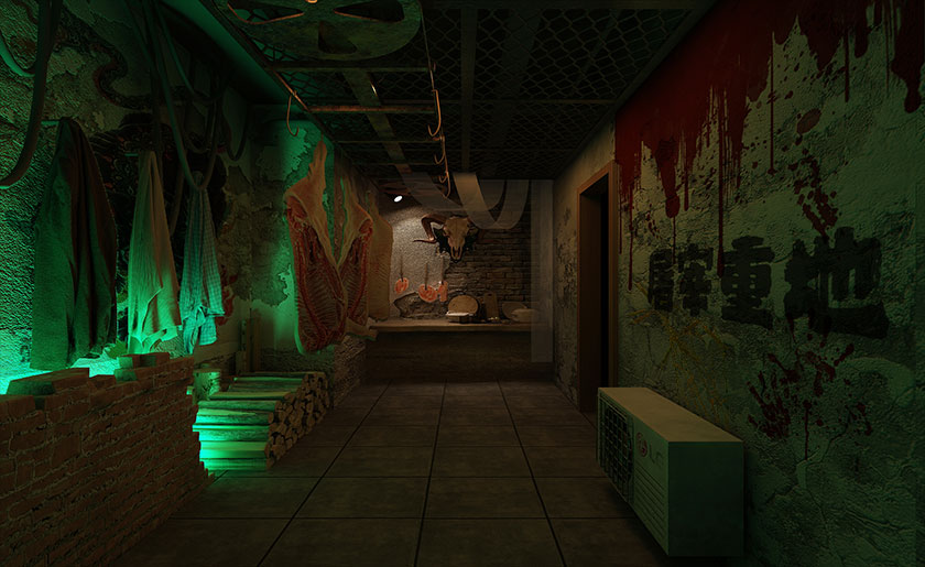 深圳密室逃脱装修设计-300平米游戏娱乐空间