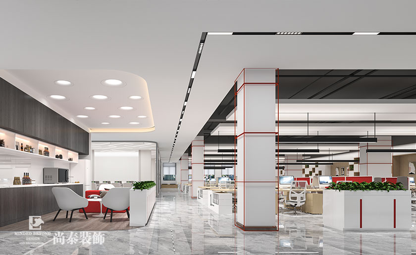 1600平米上市公司华南办公室装修设计 | 道明光学