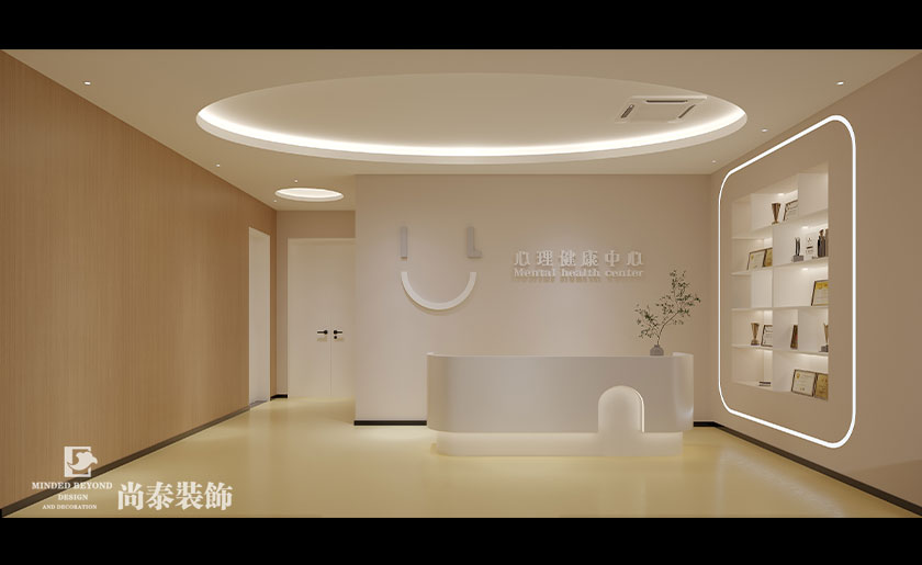 深圳某高级中学心理健康中心办公室和休闲空间装修设计
