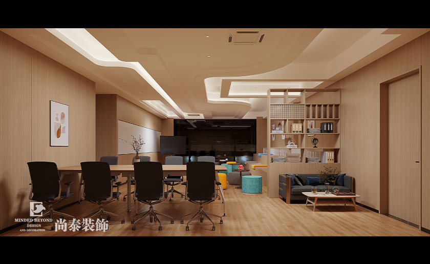 深圳某高级中学心理健康中心办公室和休闲空间装修设计